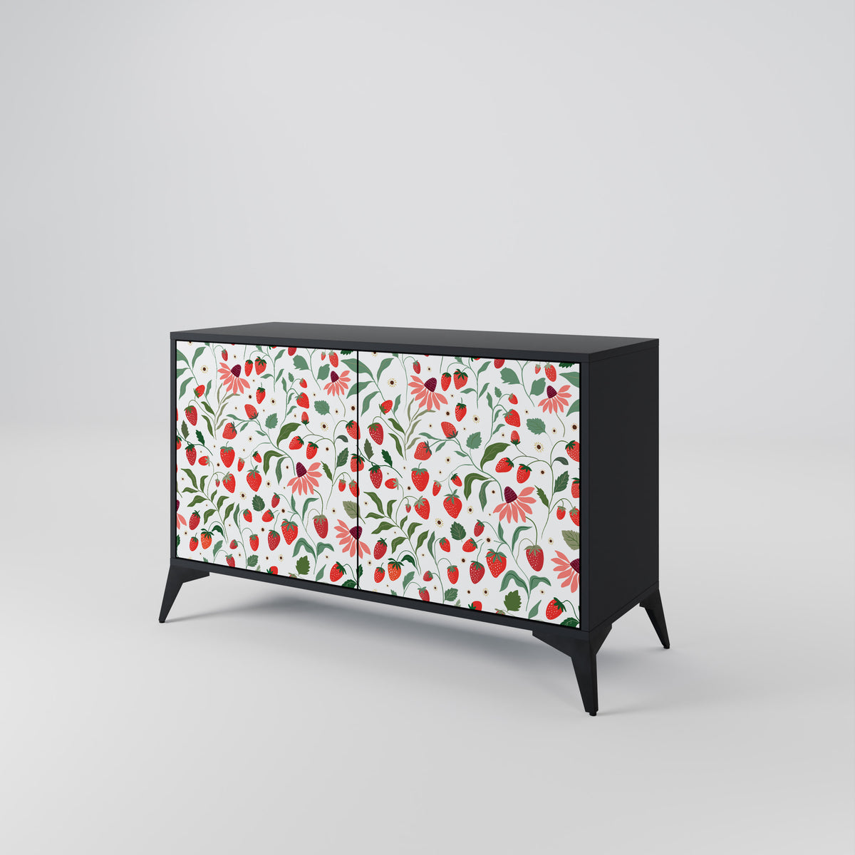 FLOWERS AND STRAWBERRIES 2-türiges Sideboard