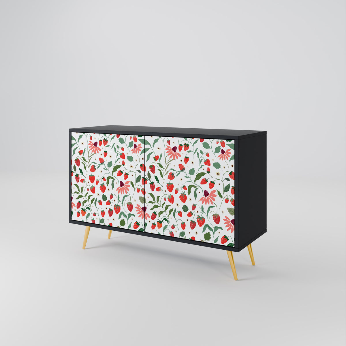 FLOWERS AND STRAWBERRIES 2-türiges Sideboard