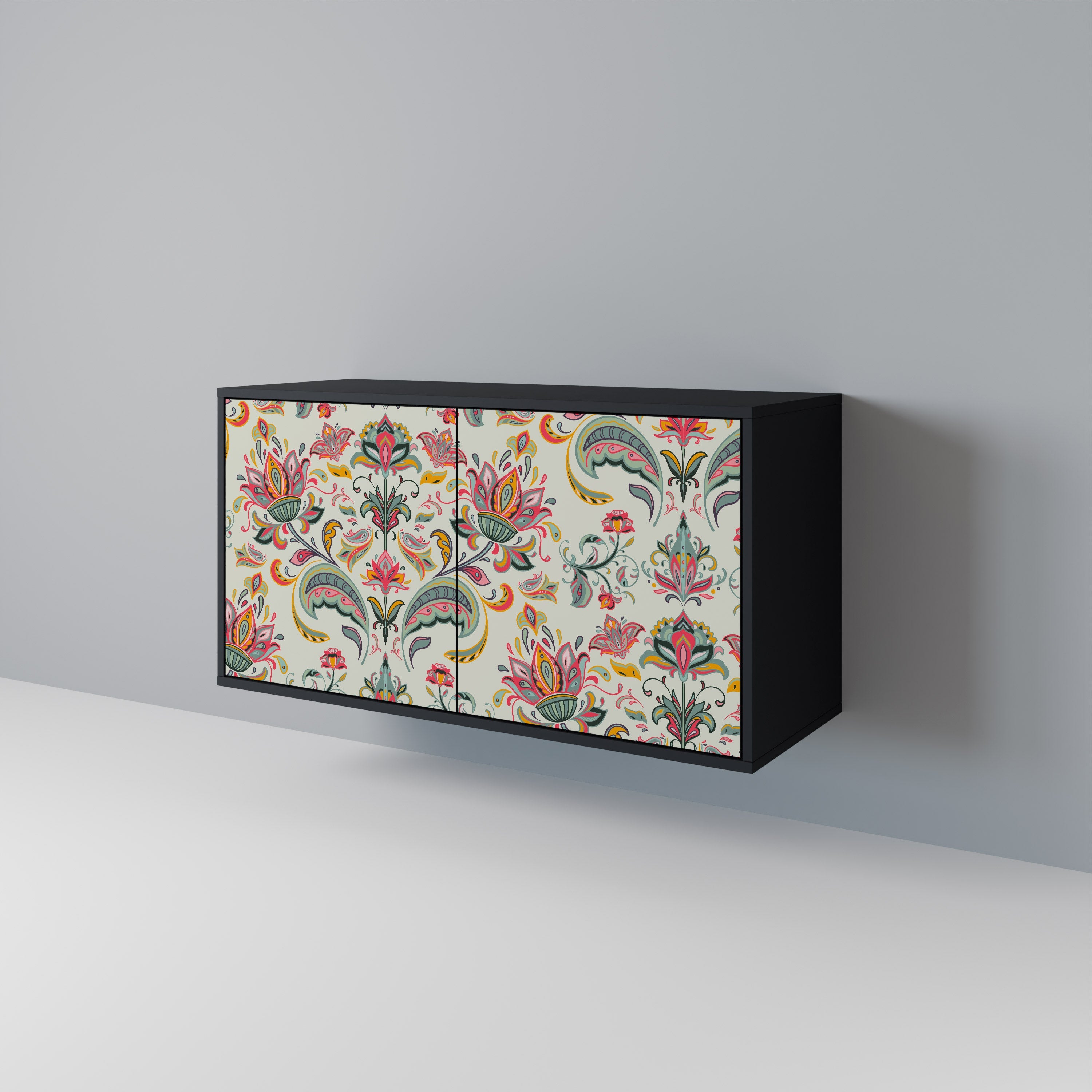 ORGANIC FOLKLORE 2-Door Sideboard in Black Finish