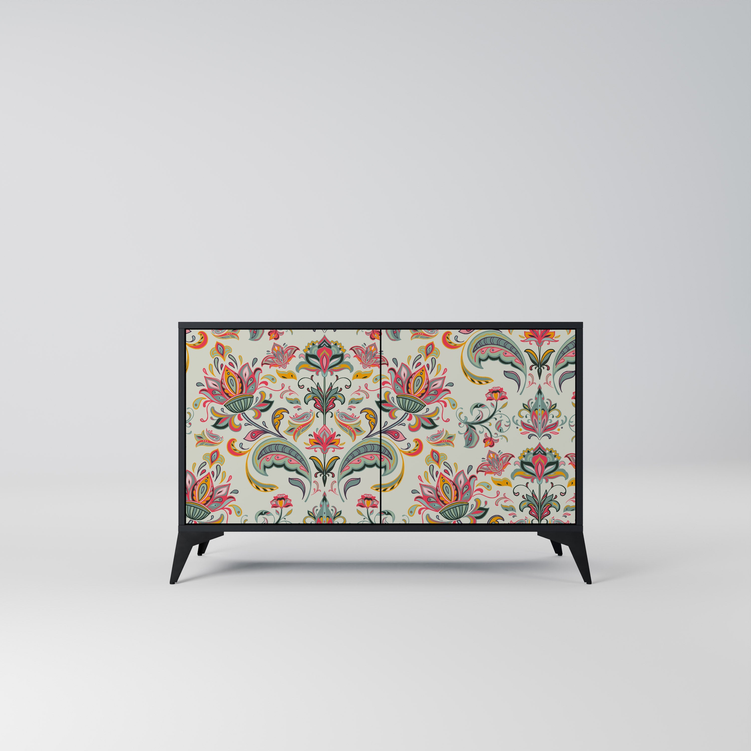 ORGANIC FOLKLORE 2-Door Sideboard in Black Finish