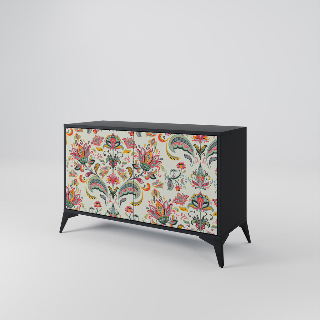 ORGANIC FOLKLORE 2-Door Sideboard in Black Finish