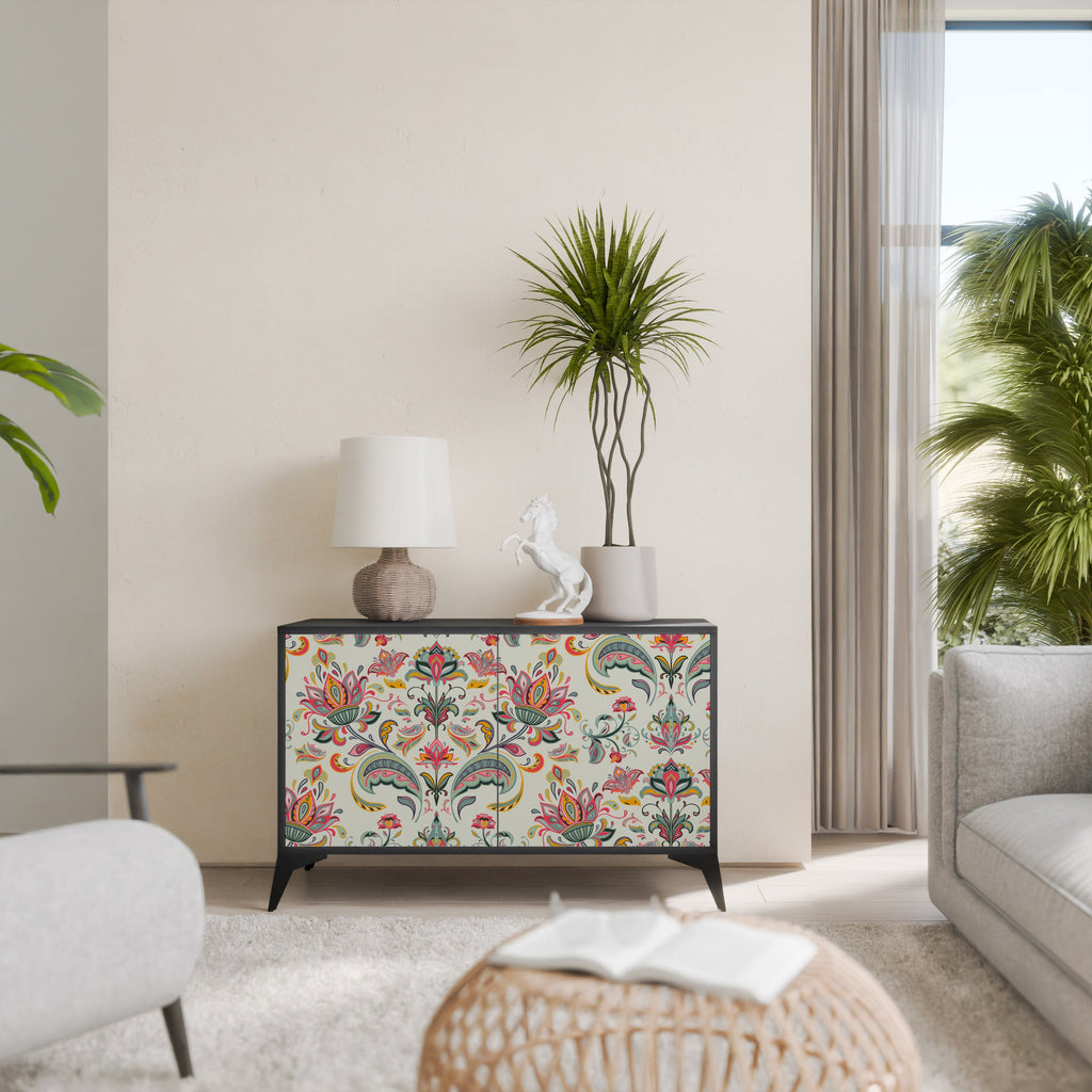 ORGANIC FOLKLORE 2-Door Sideboard in Black Finish