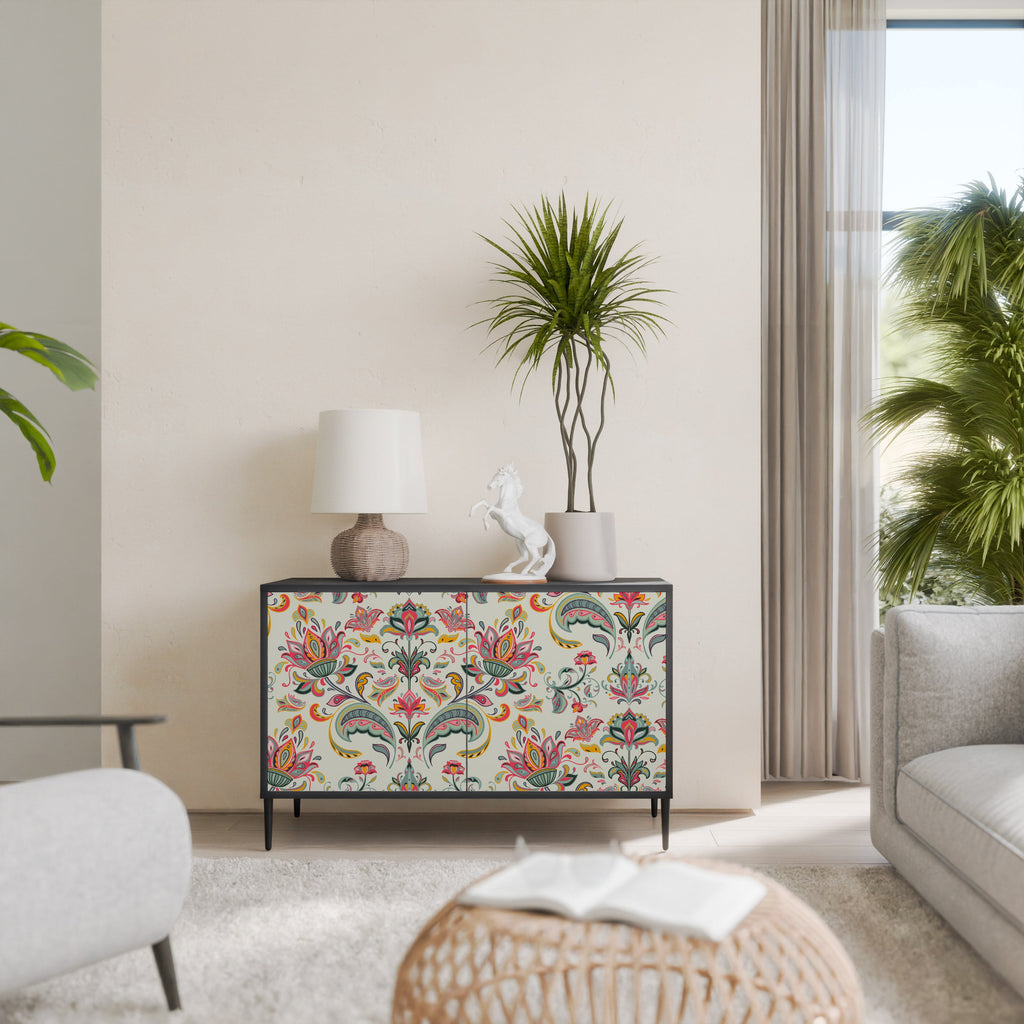ORGANIC FOLKLORE 2-Door Sideboard in Black Finish