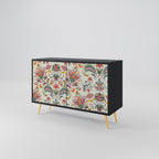 ORGANIC FOLKLORE 2-Door Sideboard in Black Finish