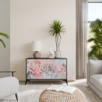 CHERRY BLOSSOM 2-Door Sideboard in Black Finish