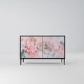 CHERRY BLOSSOM 2-Door Sideboard in Black Finish