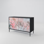 CHERRY BLOSSOM 2-Door Sideboard in Black Finish