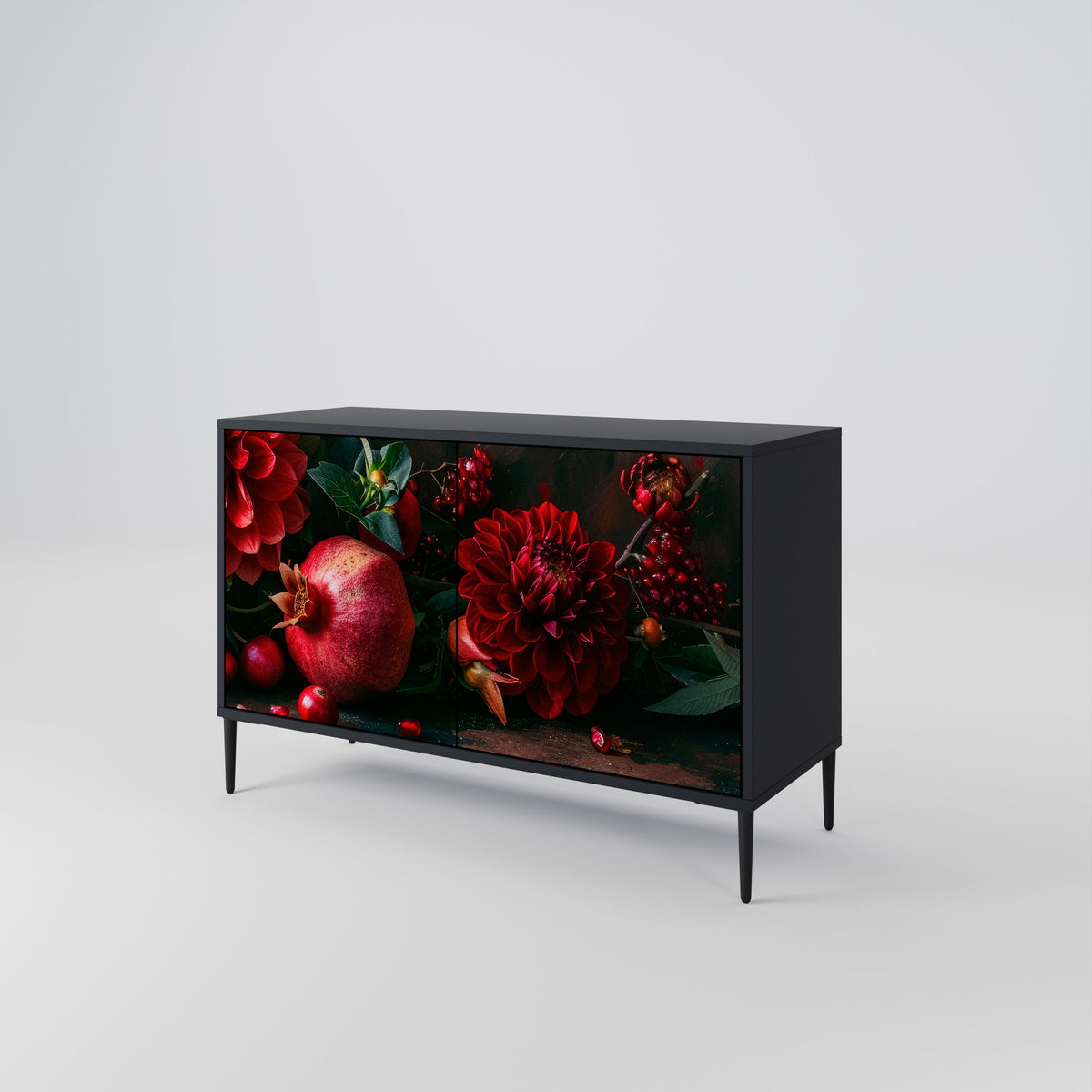 DAHLIAS AND POMEGRANATES 2-türiges Sideboard