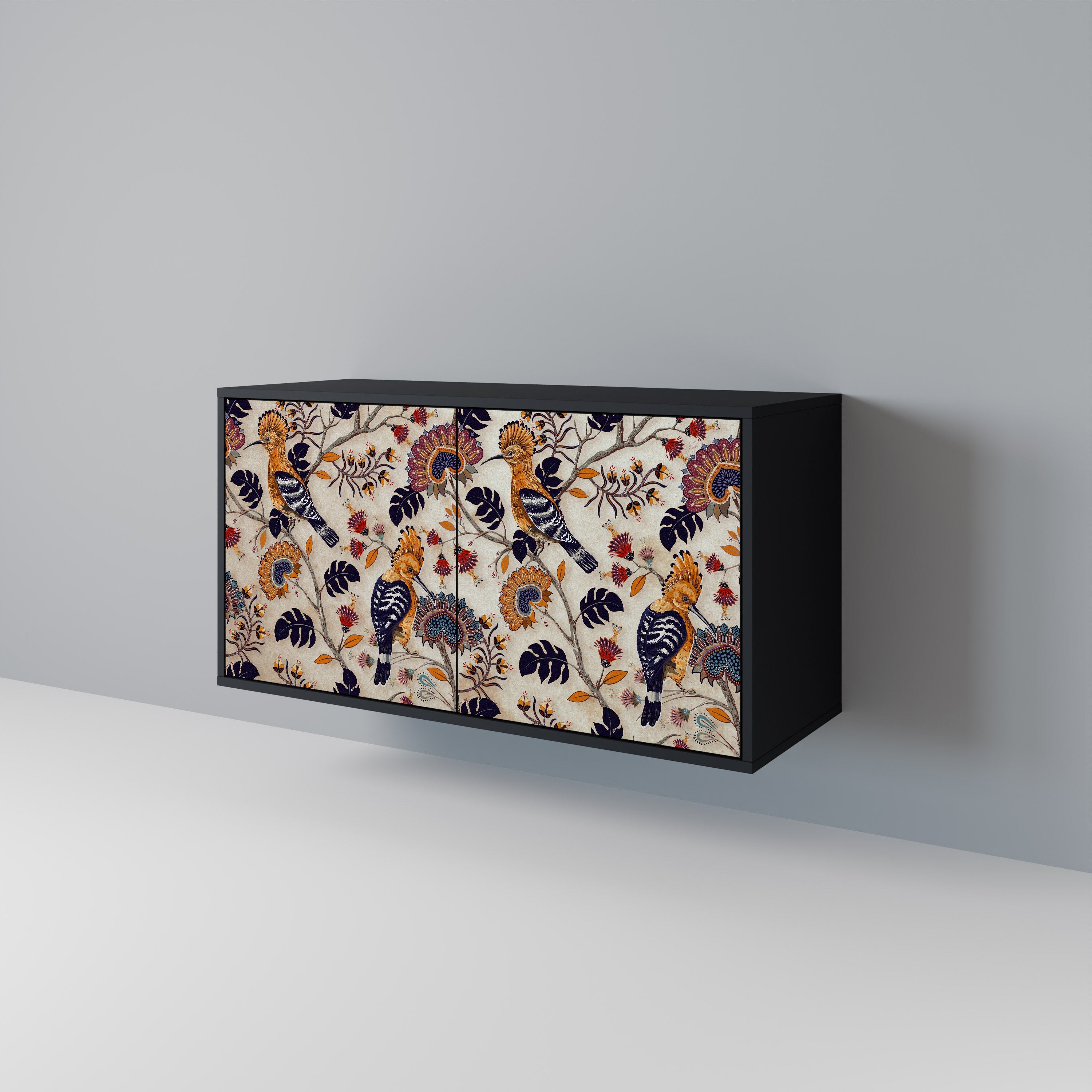 EMINENT HOOPOE Sideboard mit 2 Türen in Schwarz