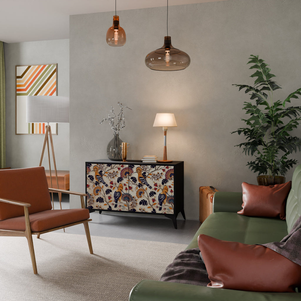 EMINENT HOOPOE Sideboard mit 2 Türen in Schwarz