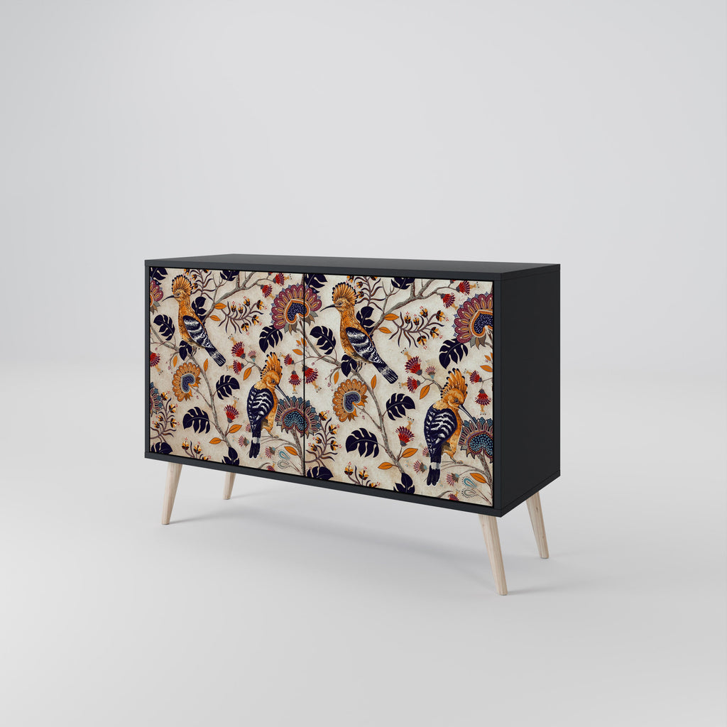 EMINENT HOOPOE Sideboard mit 2 Türen in Schwarz