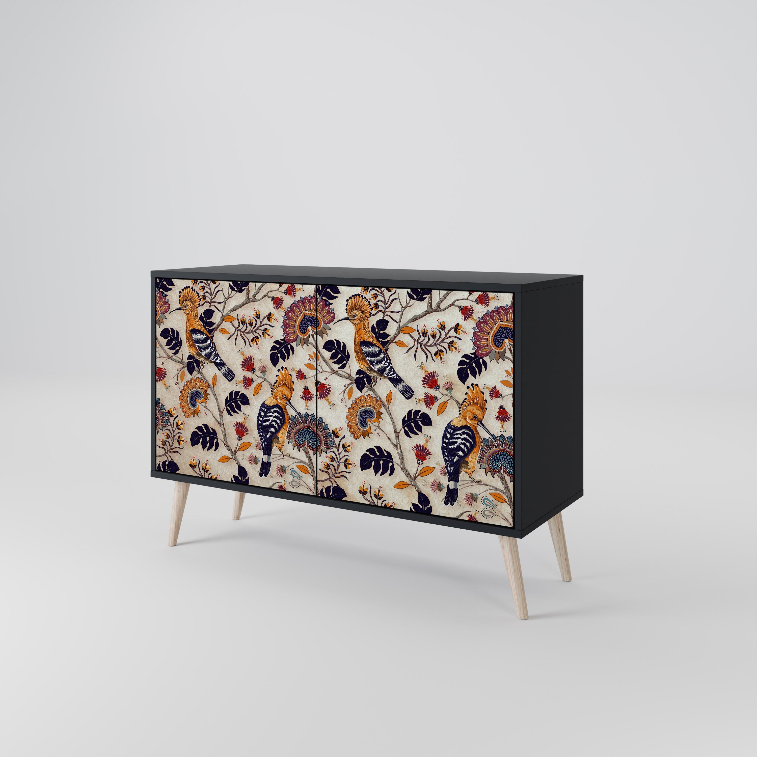 EMINENT HOOPOE Sideboard mit 2 Türen in Schwarz