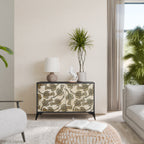 ALMONDINE SONGBIRD Sideboard mit 2 Türen in Schwarz