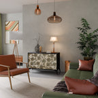 ALMONDINE SONGBIRD Sideboard mit 2 Türen in Schwarz