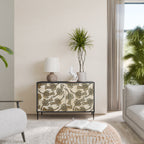 ALMONDINE SONGBIRD Sideboard mit 2 Türen in Schwarz