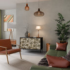 ALMONDINE SONGBIRD Sideboard mit 2 Türen in Schwarz