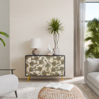 ALMONDINE SONGBIRD Sideboard mit 2 Türen in Schwarz