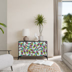 INDIAN FISH 2-Door Sideboard in Black Finish