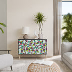 INDIAN FISH 2-Door Sideboard in Black Finish