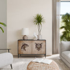 STEAMPUNK CLAN 2-Door Sideboard in Black Finish