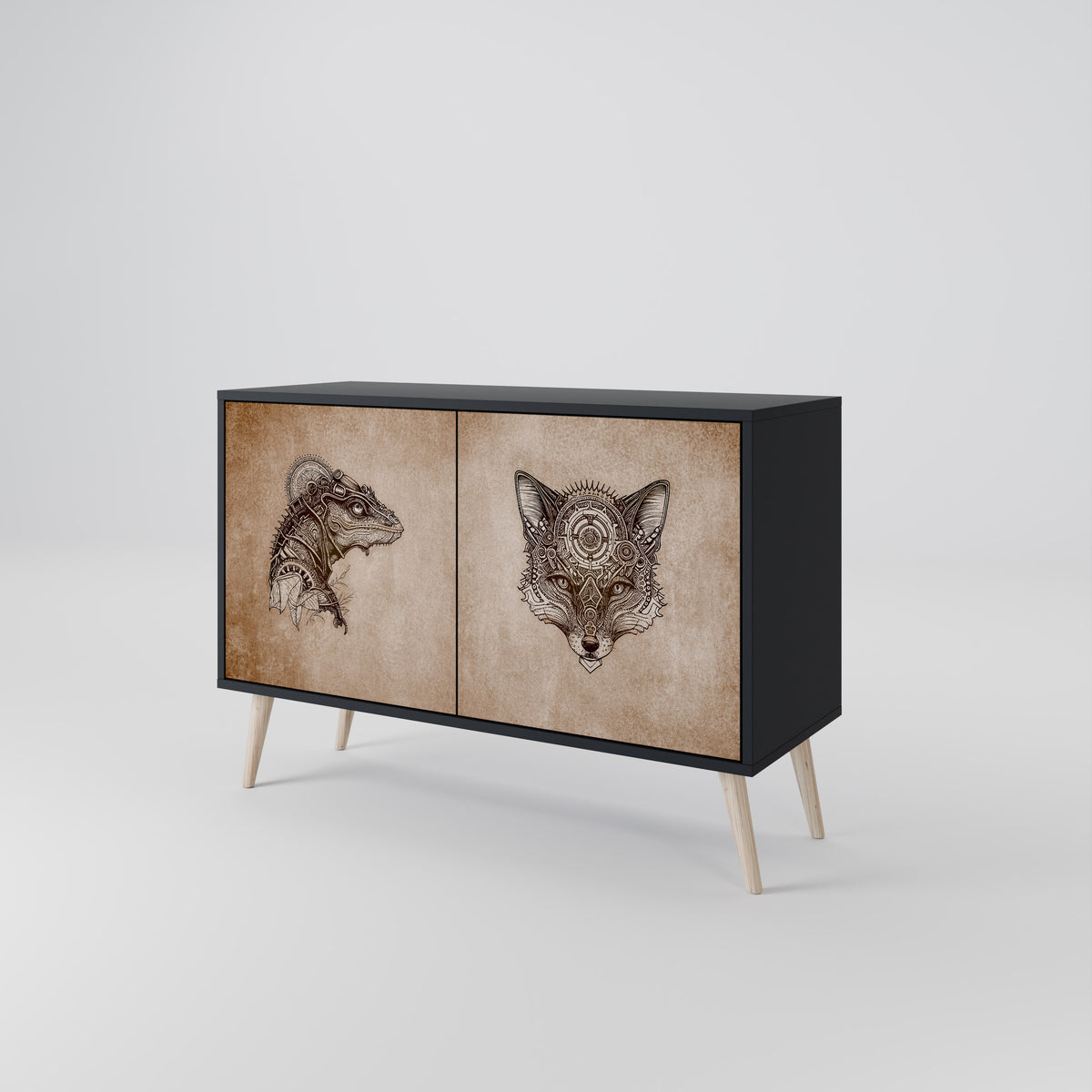 STEAMPUNK CLAN 2-türiges Sideboard