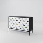 CATS COMPILATION 2-Door Sideboard in Black Finish