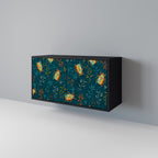 AUTUMN INSECTS 2-Door Sideboard in Black Finish
