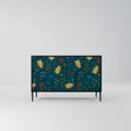 AUTUMN INSECTS 2-Door Sideboard in Black Finish