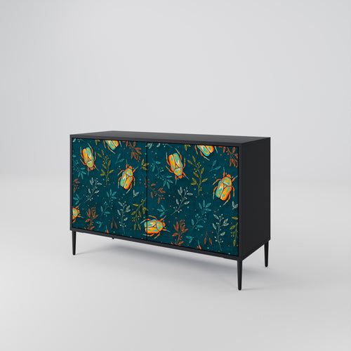 AUTUMN INSECTS Sideboard mit 2 Türen in Schwarz