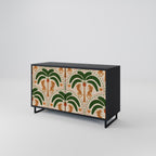 DANCING PREDATORS Sideboard mit 2 Türen in Schwarz