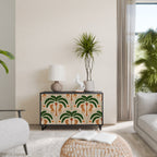 DANCING PREDATORS Sideboard mit 2 Türen in Schwarz