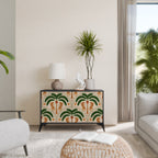 DANCING PREDATORS Sideboard mit 2 Türen in Schwarz