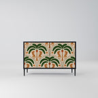 DANCING PREDATORS Sideboard mit 2 Türen in Schwarz