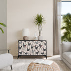 HAPPY HENS Sideboard mit 2 Türen in Schwarz