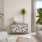 HAPPY HENS Sideboard mit 2 Türen in Schwarz