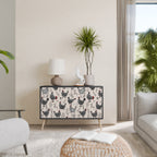 HAPPY HENS Sideboard mit 2 Türen in Schwarz