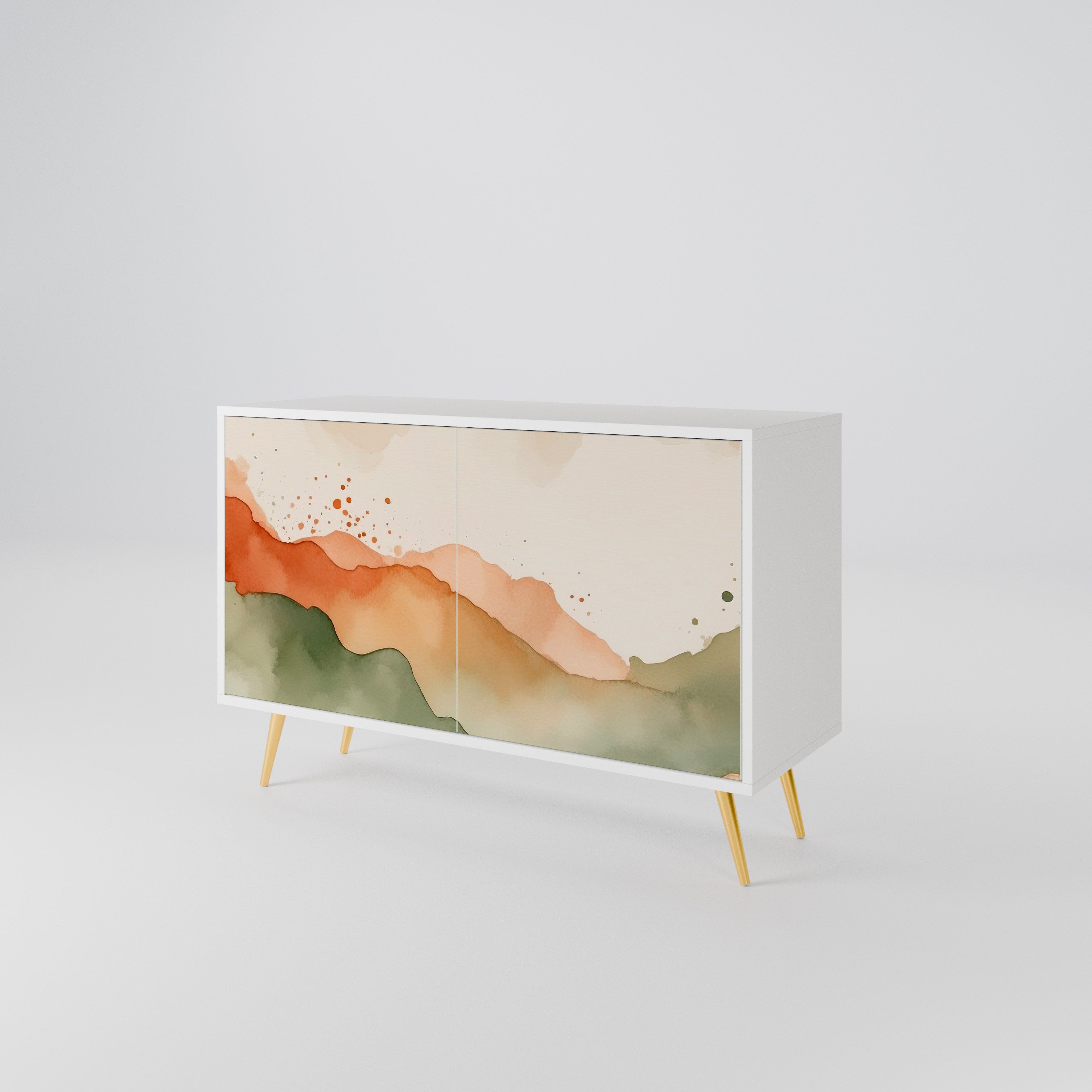 WATERCOLOUR PEAKS 2-türiges Sideboard