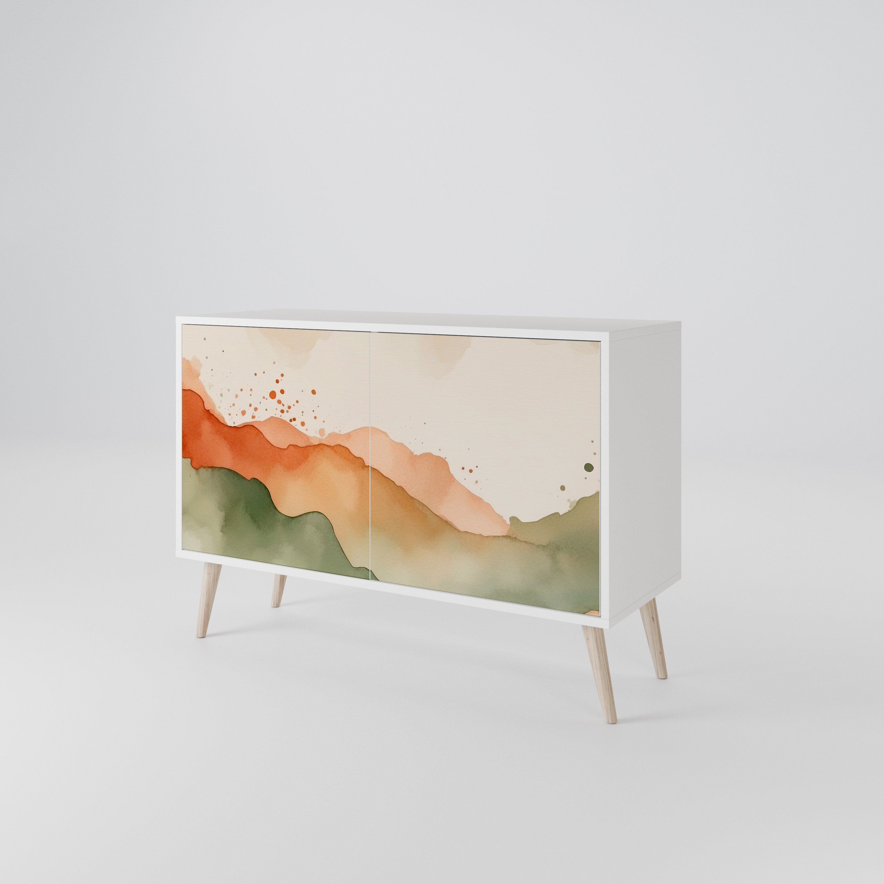 WATERCOLOUR PEAKS 2-türiges Sideboard