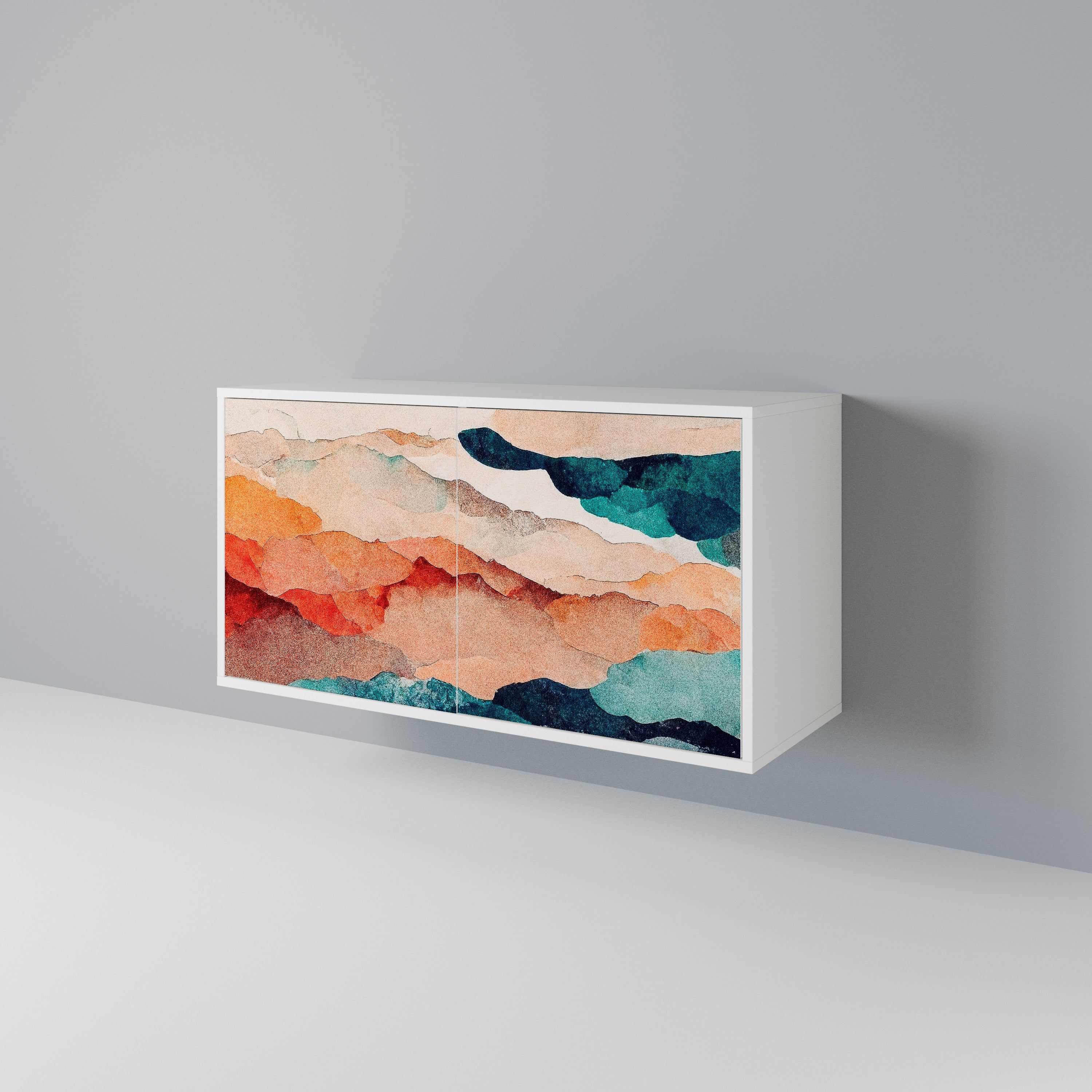 ABSTRACT LANDSCAPE 2-türiges Sideboard