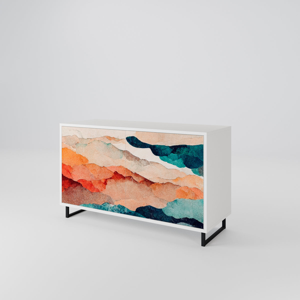ABSTRACT LANDSCAPE 2-türiges Sideboard