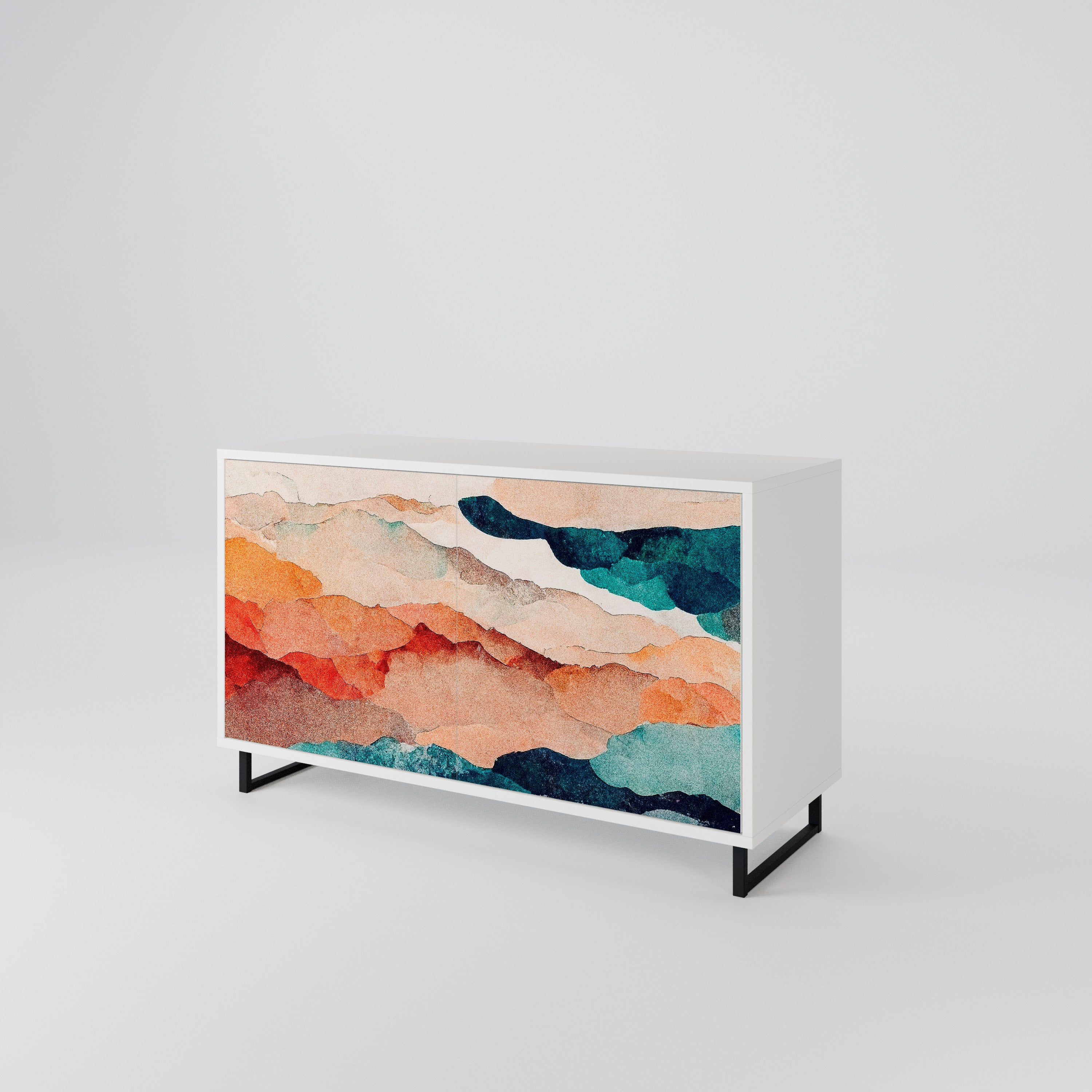 ABSTRACT LANDSCAPE 2-türiges Sideboard