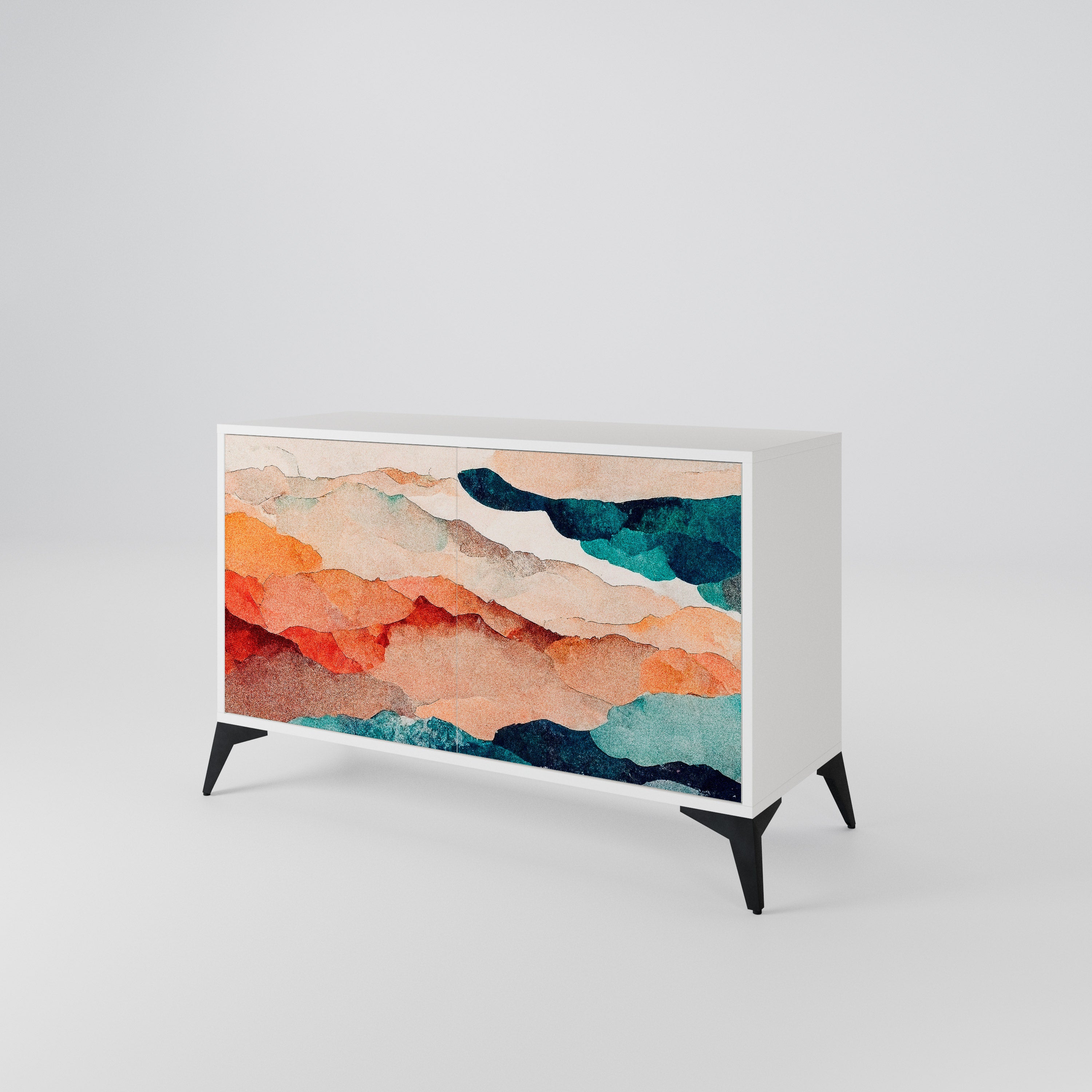 ABSTRACT LANDSCAPE 2-türiges Sideboard