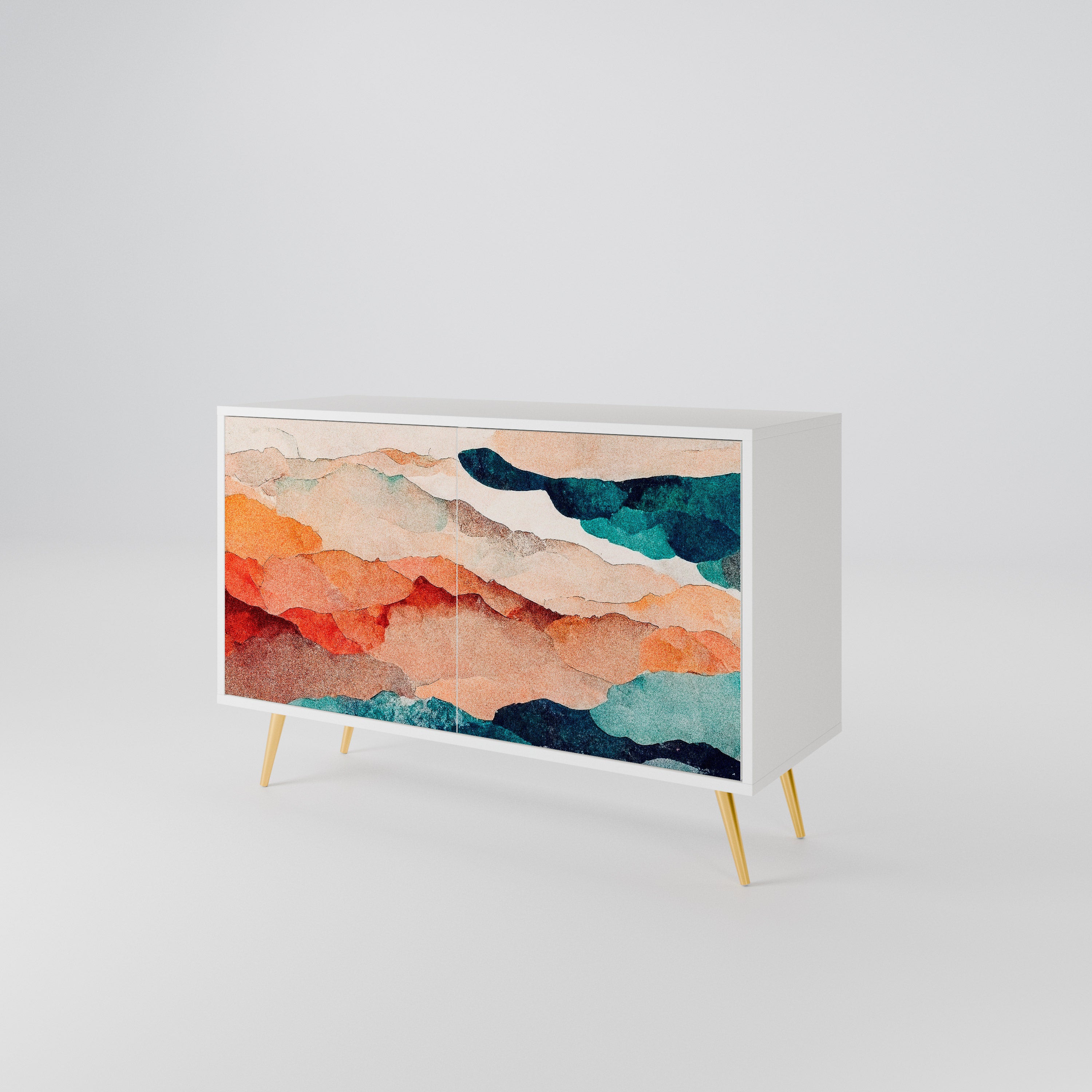 ABSTRACT LANDSCAPE 2-türiges Sideboard