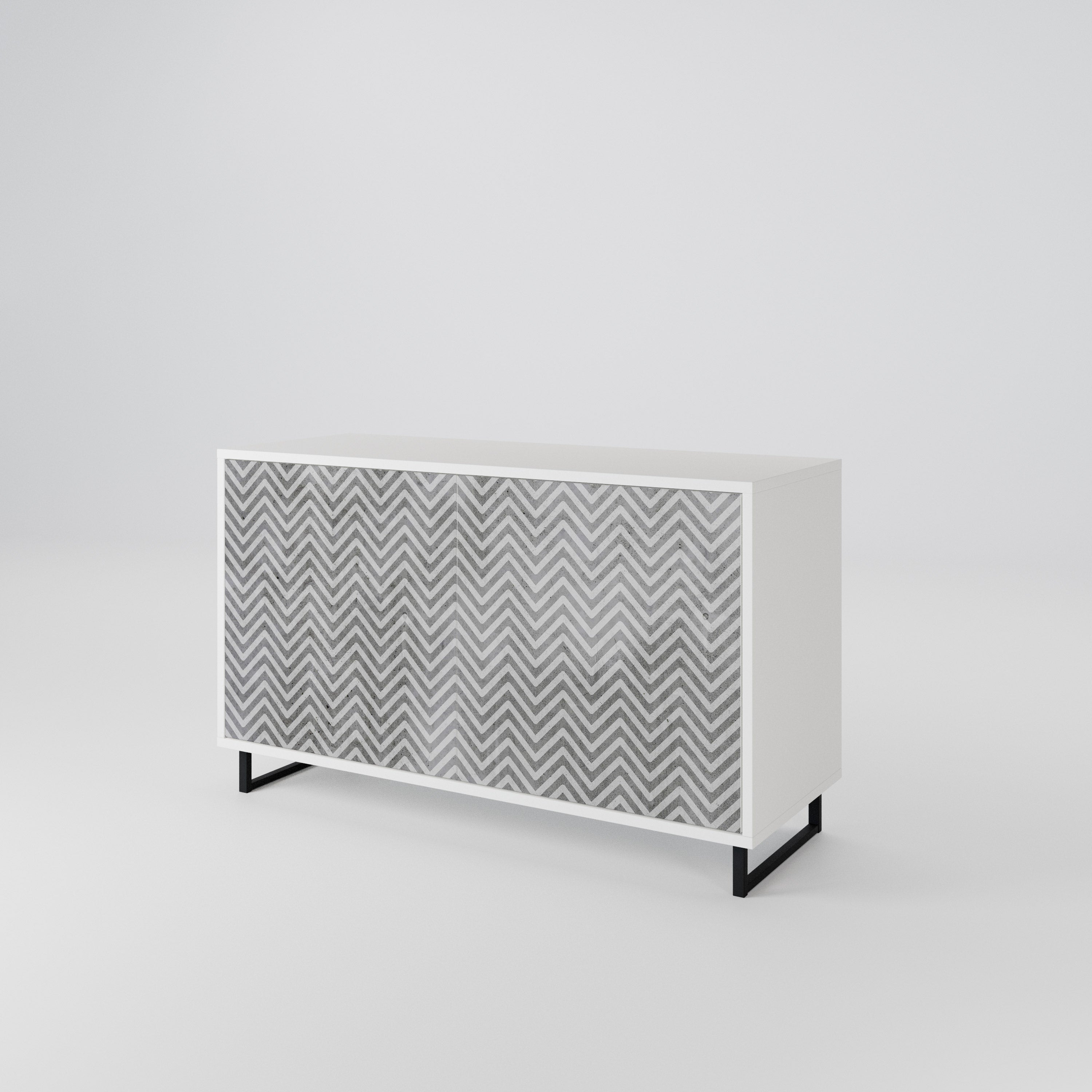 CONCRETE ZIG ZAG 2-türiges Sideboard