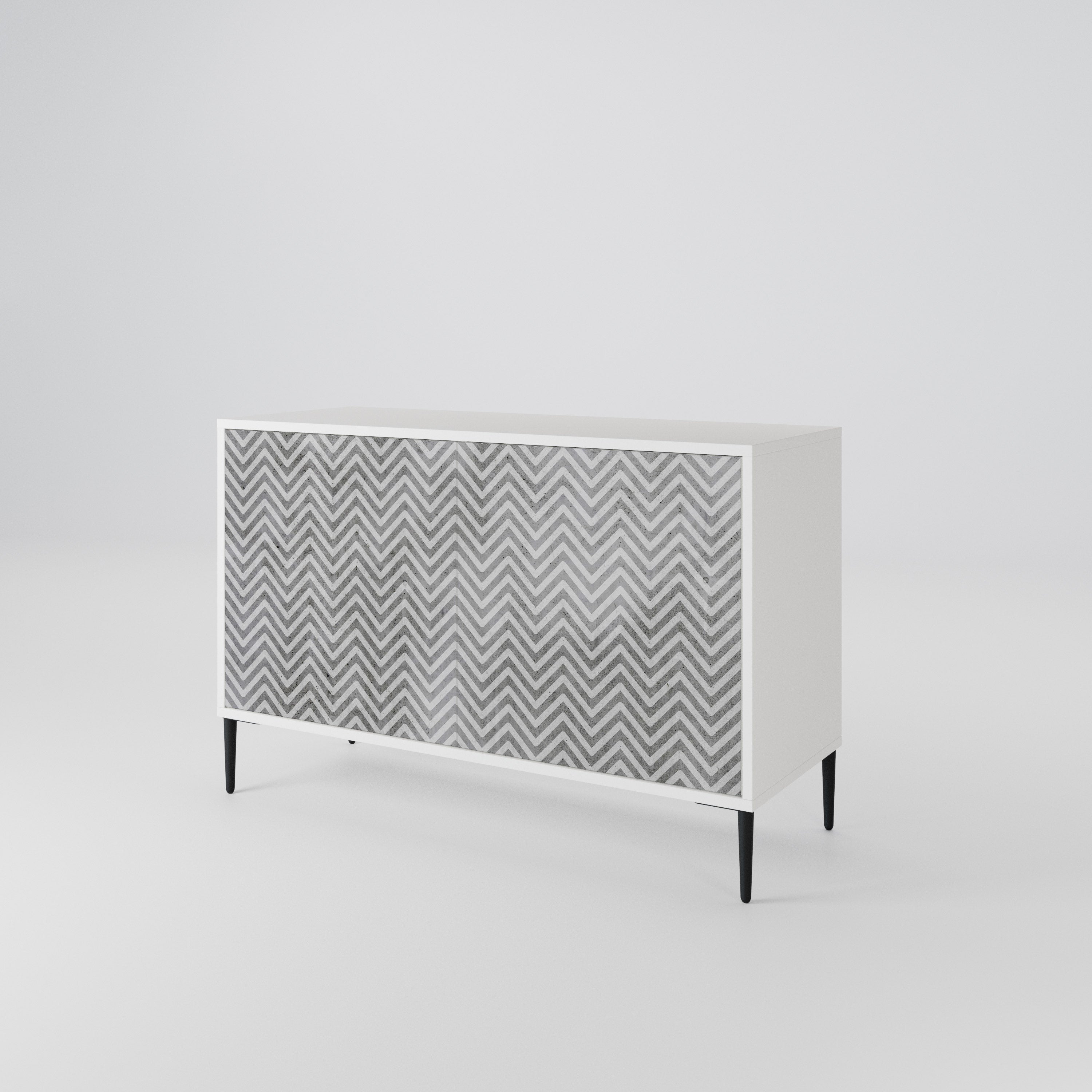 CONCRETE ZIG ZAG 2-türiges Sideboard