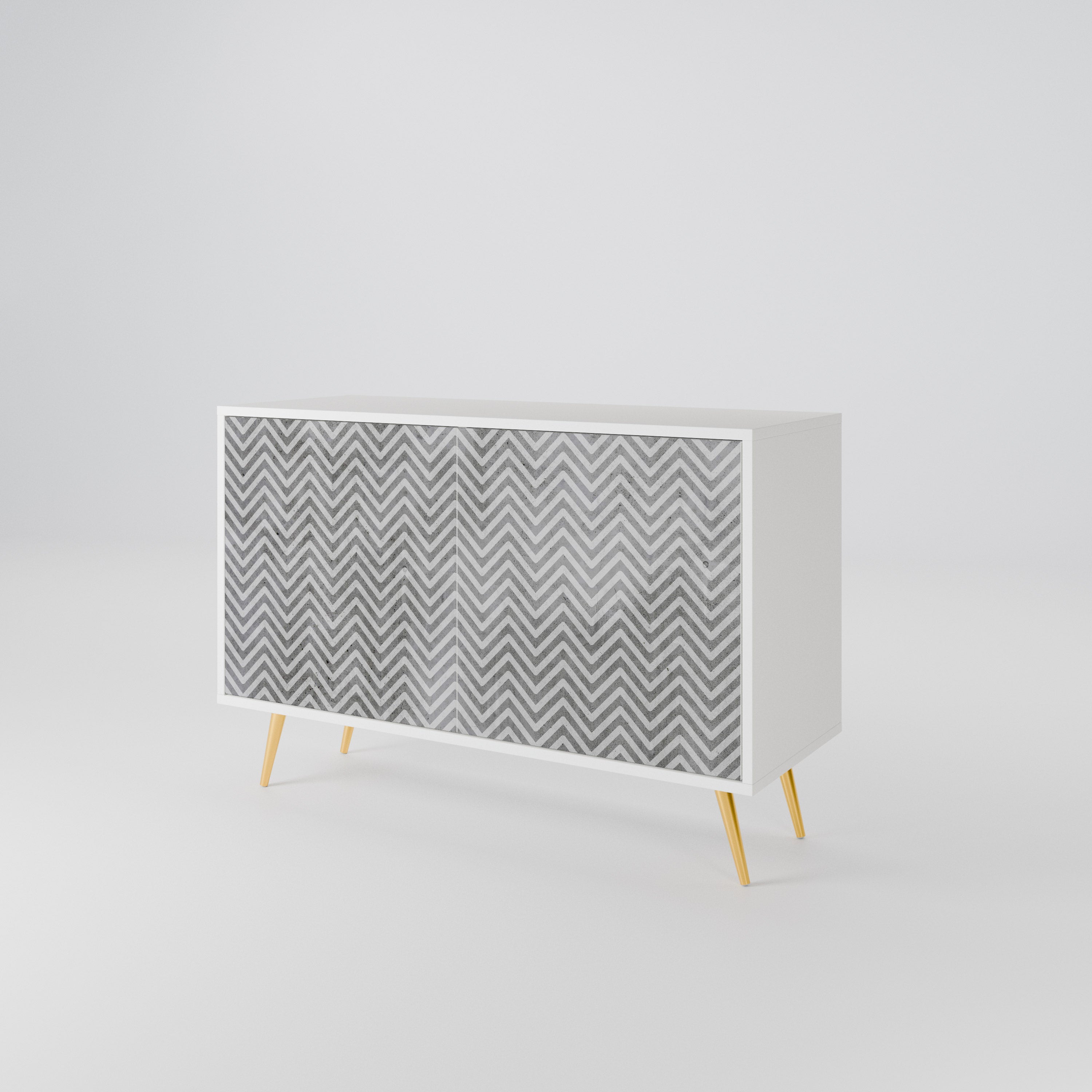 CONCRETE ZIG ZAG 2-türiges Sideboard