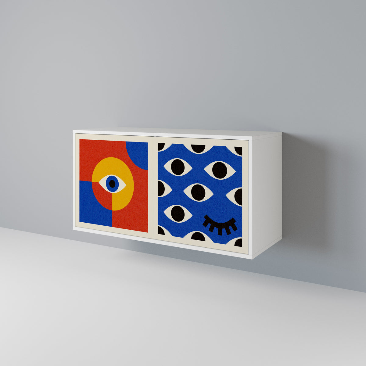 GEOMETRIC EYES 2-türiges Sideboard