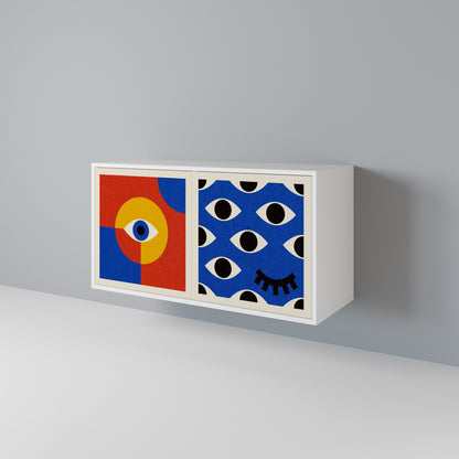 GEOMETRIC EYES 2-türiges Sideboard