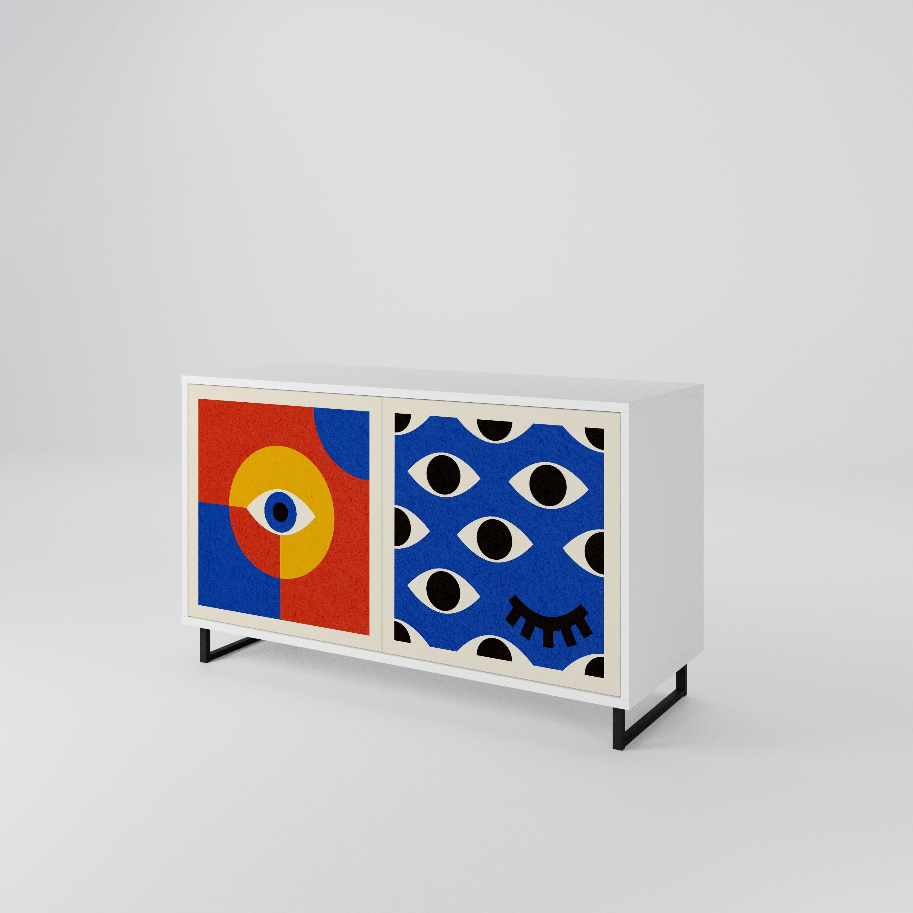 GEOMETRIC EYES 2-türiges Sideboard