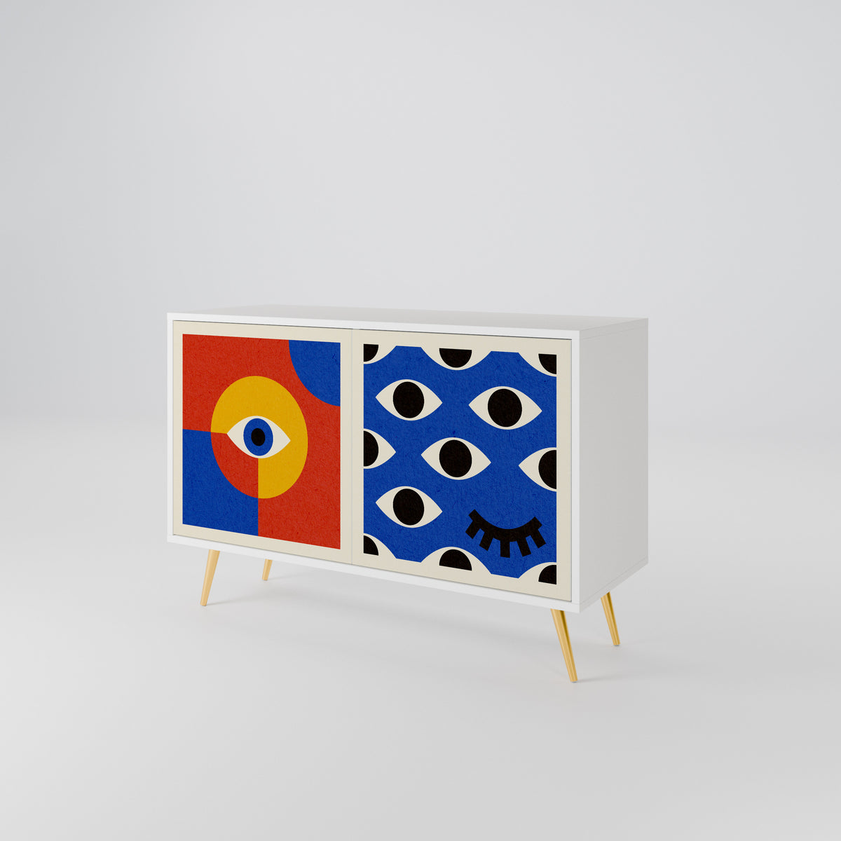 GEOMETRIC EYES 2-türiges Sideboard